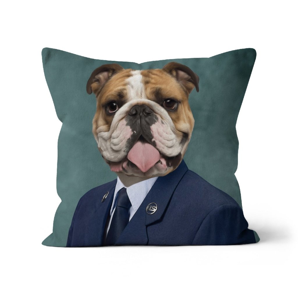 The US Male Navy Officer: Custom Pet Pillow - Paw & Glory - Dog Portraits - Pet Portraits