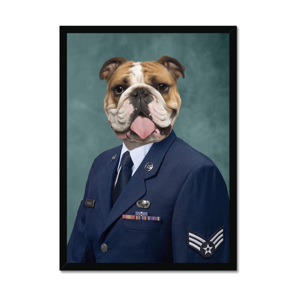 The US Male Navy Officer: Custom Pet Portrait - Paw & Glory - Dog Portraits - Pet Portraits