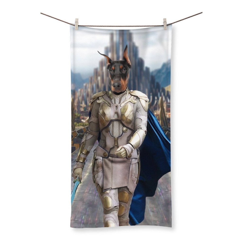 The Valkyrie: Custom Pet Towel - Paw & Glory - Dog Portraits - Pet Portraits