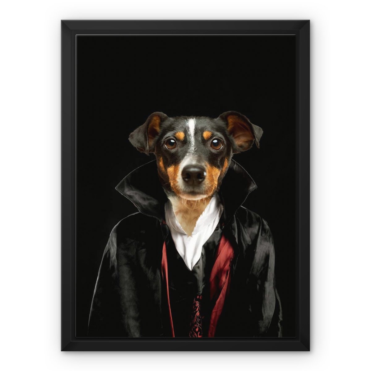 The Vampire: Custom Pet Canvas - Paw & Glory - Dog Portraits - Pet Portraits