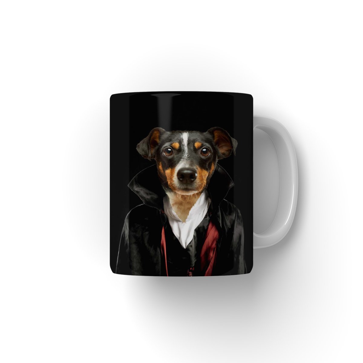 The Vampire: Custom Pet Coffee Mug - Paw & Glory - Dog Portraits - Pet Portraits