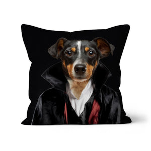 The Vampire: Custom Pet Pillow - Paw & Glory - Dog Portraits - Pet Portraits