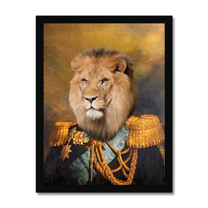 The Veteran: Animal Art Framed Portrait - Paw & Glory - Dog Portraits - Pet Portraits