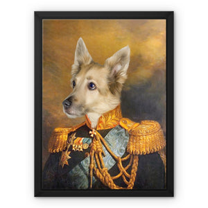 The Veteran: Custom Pet Canvas - Paw & Glory - Dog Portraits - Pet Portraits