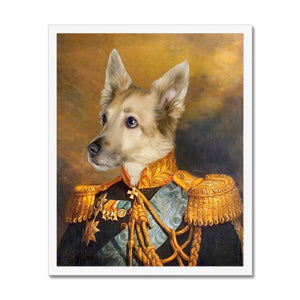 The Veteran: Custom Pet Portrait - Paw & Glory - Dog Portraits - Pet Portraits