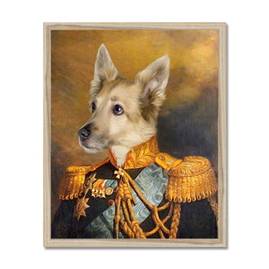 The Veteran: Custom Pet Portrait - Paw & Glory - Dog Portraits - Pet Portraits