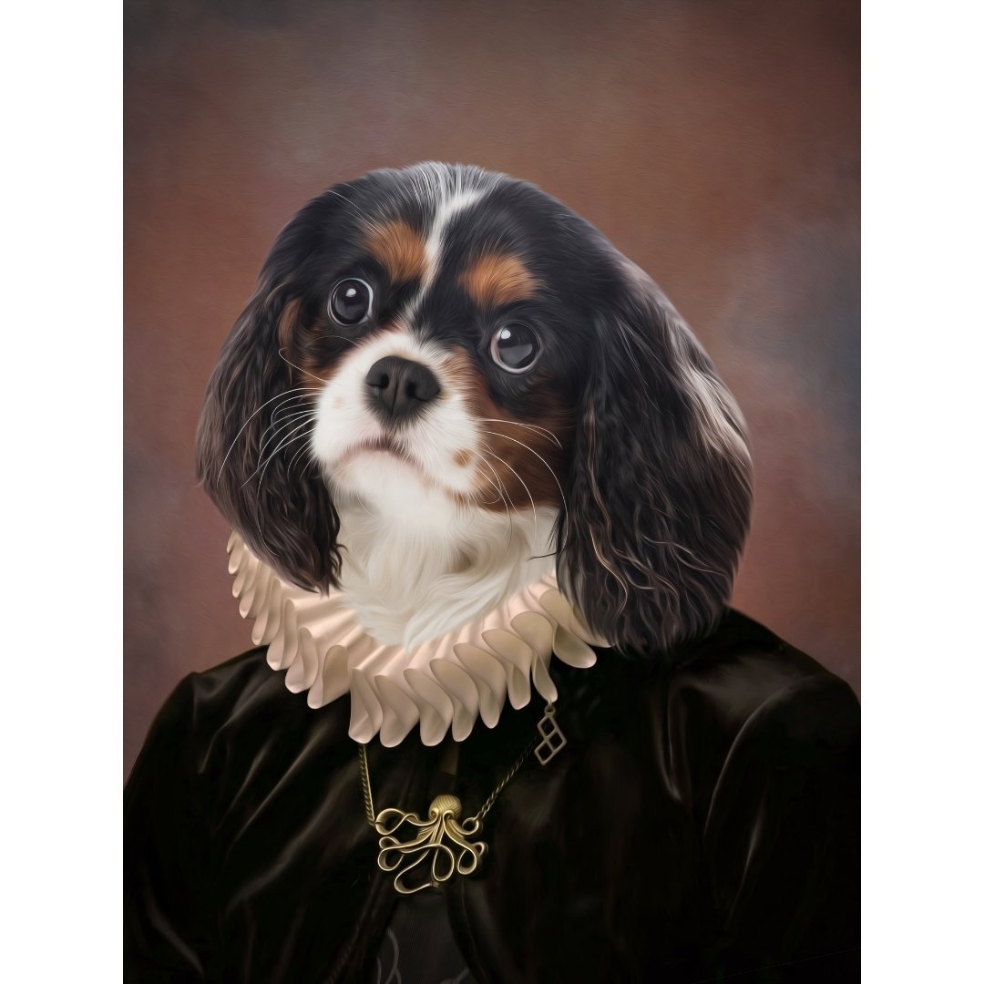 The Viscountess: Custom Digital Download Pet Portrait - Paw & Glory - Dog Portraits - Pet Portraits