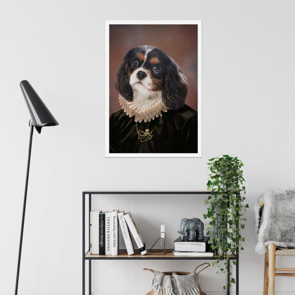 The Viscountess: Custom Pet Poster - Paw & Glory - Dog Portraits - Pet Portraits