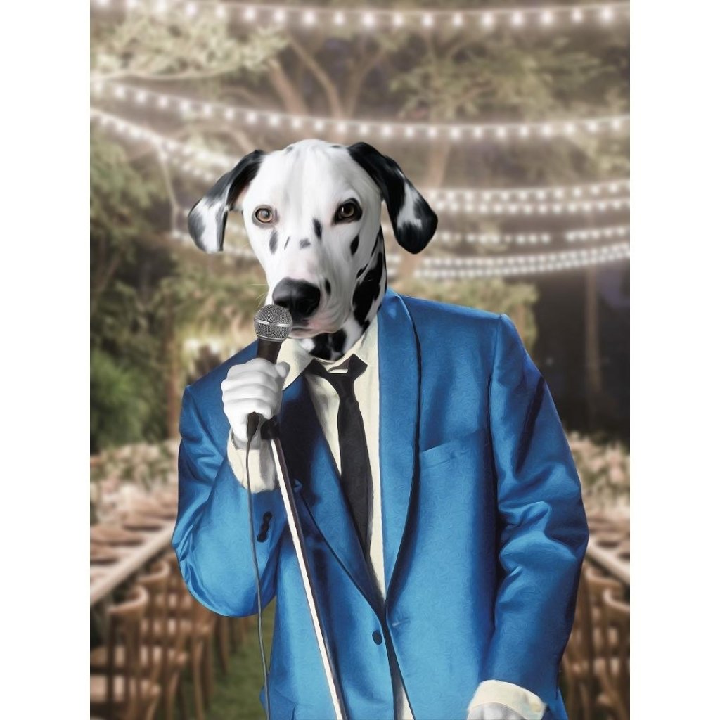 The Wedding Singer: Custom Digital Download Pet Portrait - Paw & Glory - Dog Portraits - Pet Portraits