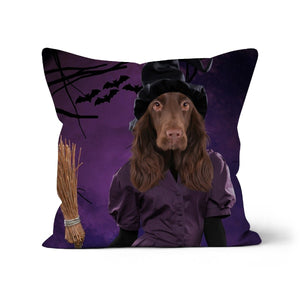 The Witch: Custom Pet Pillow - Paw & Glory - Dog Portraits - Pet Portraits