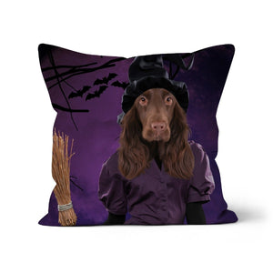 The Witch: Custom Pet Pillow - Paw & Glory - Dog Portraits - Pet Portraits