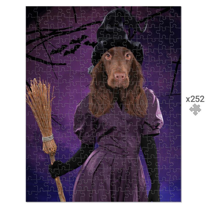 The Witch: Custom Pet Puzzle - Paw & Glory - Dog Portraits - Pet Portraits