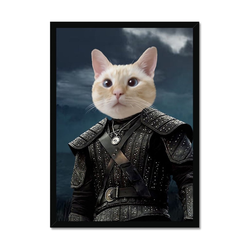 The Witcher: Custom Pet Portrait - Paw & Glory - Dog Portraits - Pet Portraits