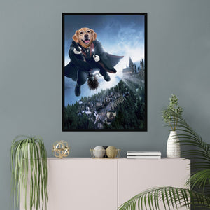 The Wizard (Harry Potter Inspired): Custom Pet Portrait - Paw & Glory - Dog Portraits - Pet Portraits