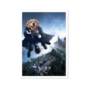 The Wizard (Harry Potter Inspired): Custom Pet Portrait - Paw & Glory - Dog Portraits - Pet Portraits