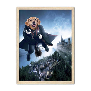 The Wizard (Harry Potter Inspired): Custom Pet Portrait - Paw & Glory - Dog Portraits - Pet Portraits