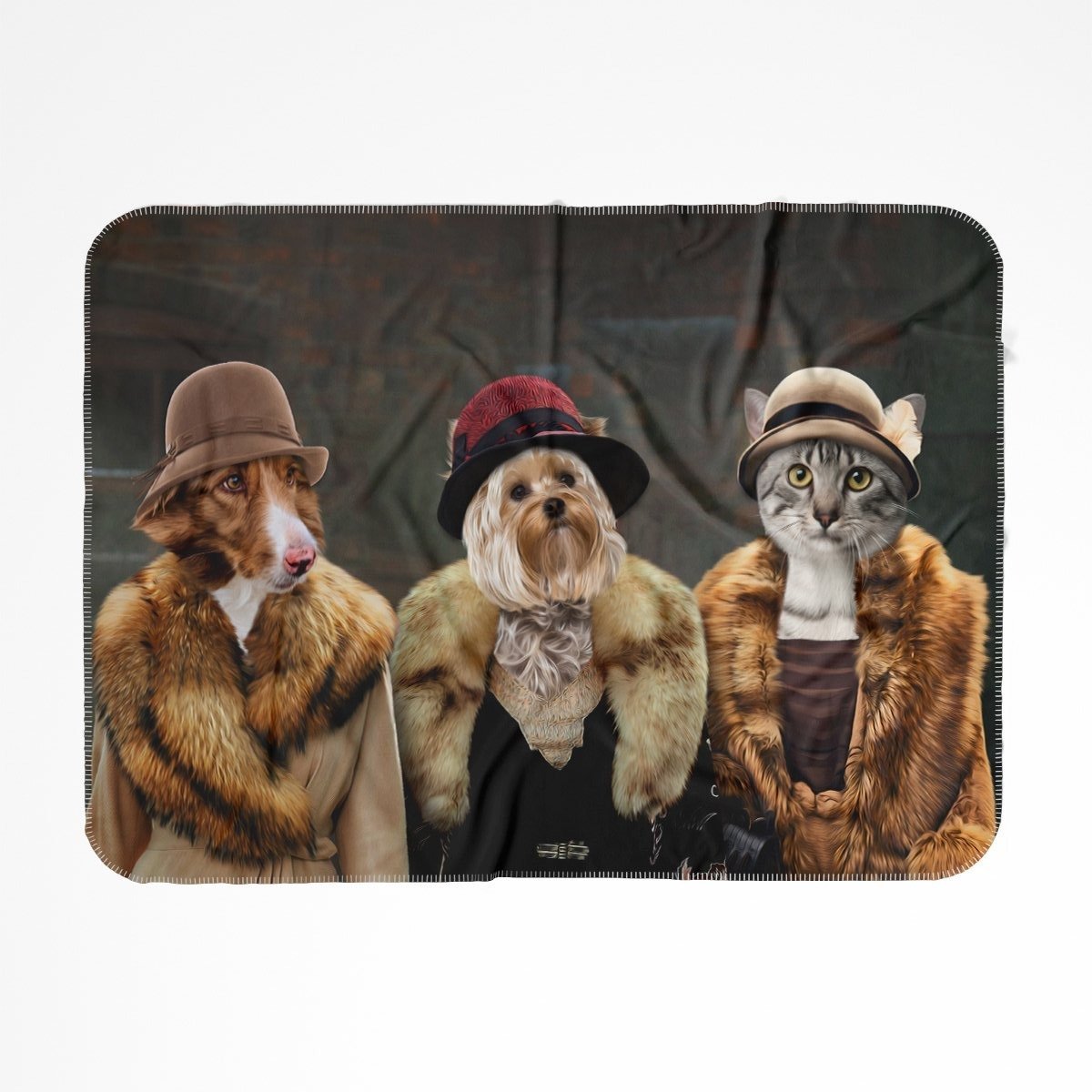 The Women (Peaky Blinders Inspired) 3 Pet: Custom Pet Blanket - Paw & Glory - Dog Portraits - Pet Portraits