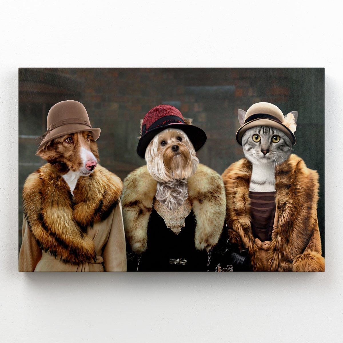 The Women (Peaky Blinders Inspired) 3 Pet: Custom Pet Canvas - Paw & Glory - Dog Portraits - Pet Portraits