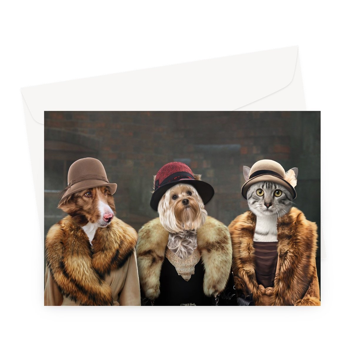 The Women (Peaky Blinders Inspired) 3 Pet: Custom Pet Greeting Card - Paw & Glory - Dog Portraits - Pet Portraits