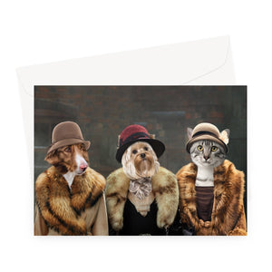 The Women (Peaky Blinders Inspired) 3 Pet: Custom Pet Greeting Card - Paw & Glory - Dog Portraits - Pet Portraits