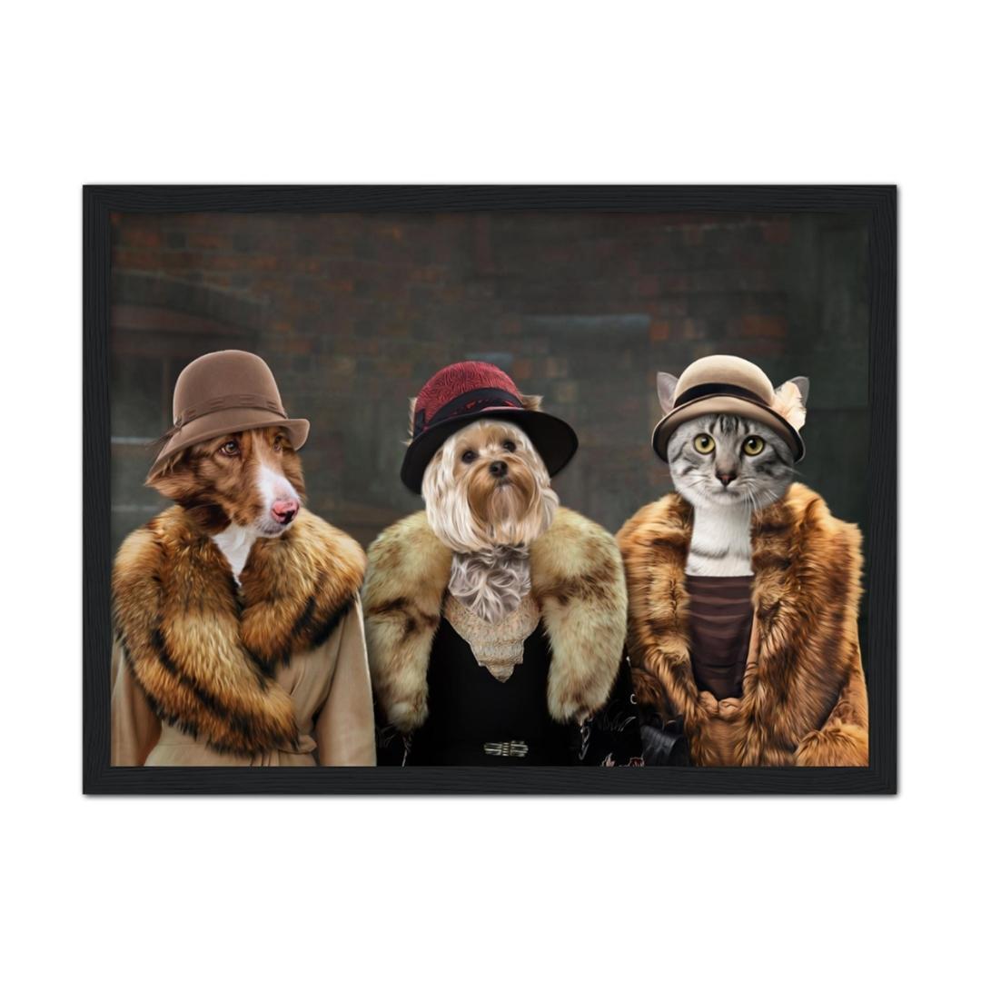 The Women (Peaky Blinders Inspired) 3 Pet: Custom Pet Portrait - Paw & Glory - Dog Portraits - Pet Portraits