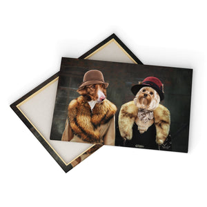 The Women (Peaky Blinders Inspired): Custom 2 Pet Canvas - Paw & Glory - Dog Portraits - Pet Portraits