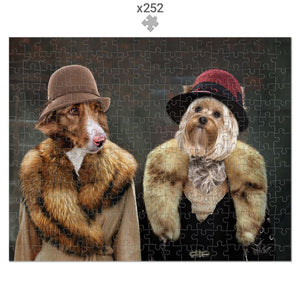 The Women (Peaky Blinders Inspired): Custom 2 Pet Puzzle - Paw & Glory - Dog Portraits - Pet Portraits