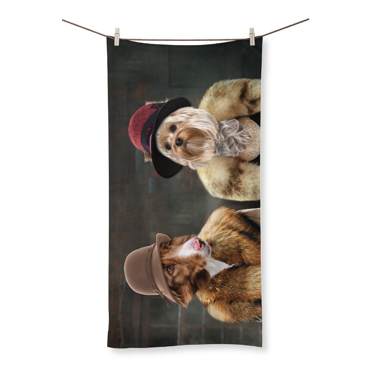 The Women (Peaky Blinders Inspired): Custom 2 Pet Towel - Paw & Glory - Dog Portraits - Pet Portraits