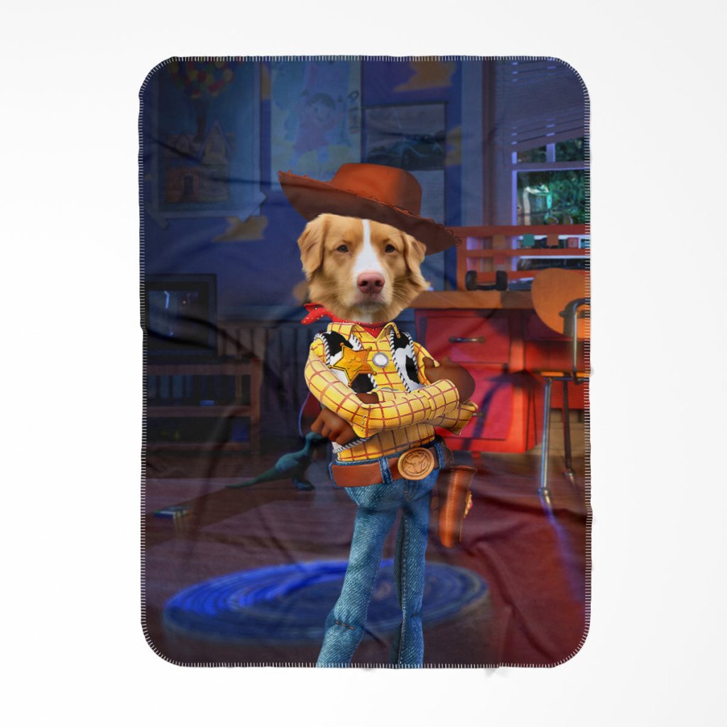 The Woody (Toy Story Inspired): Custom Pet Blanket - Paw & Glory - Dog Portraits - Pet Portraits