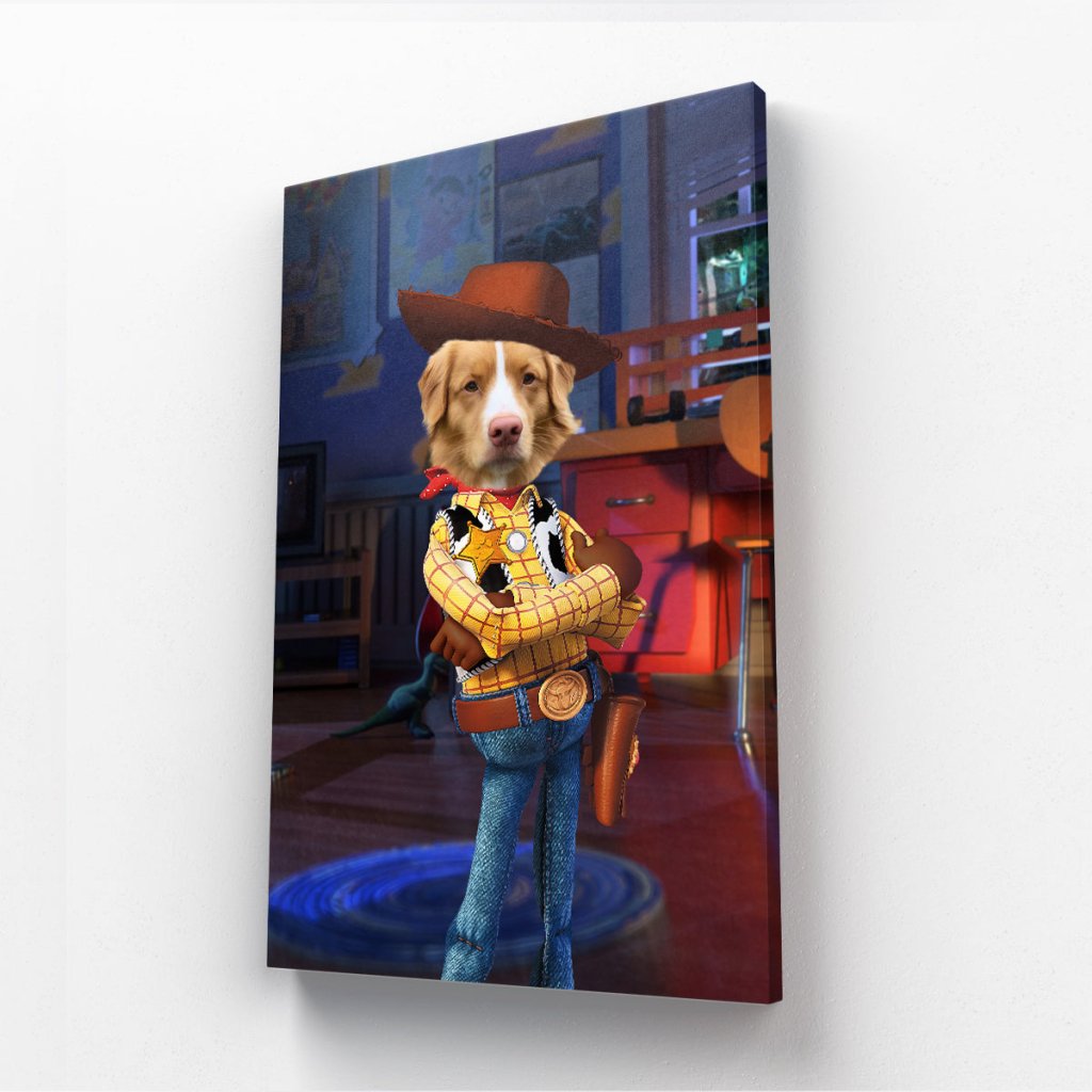 The Woody (Toy Story Inspired): Custom Pet Canvas - Paw & Glory - Dog Portraits - Pet Portraits