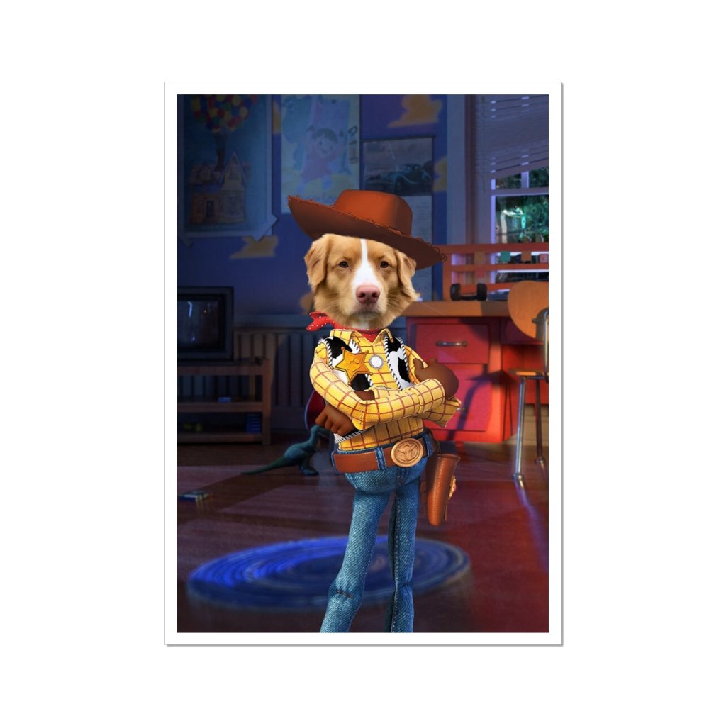 The Woody (Toy Story Inspired): Custom Pet Portrait - Paw & Glory - Dog Portraits - Pet Portraits