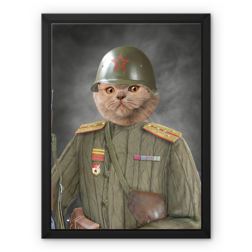 The World War Soldier: Custom Pet Canvas - Paw & Glory - Dog Portraits - Pet Portraits