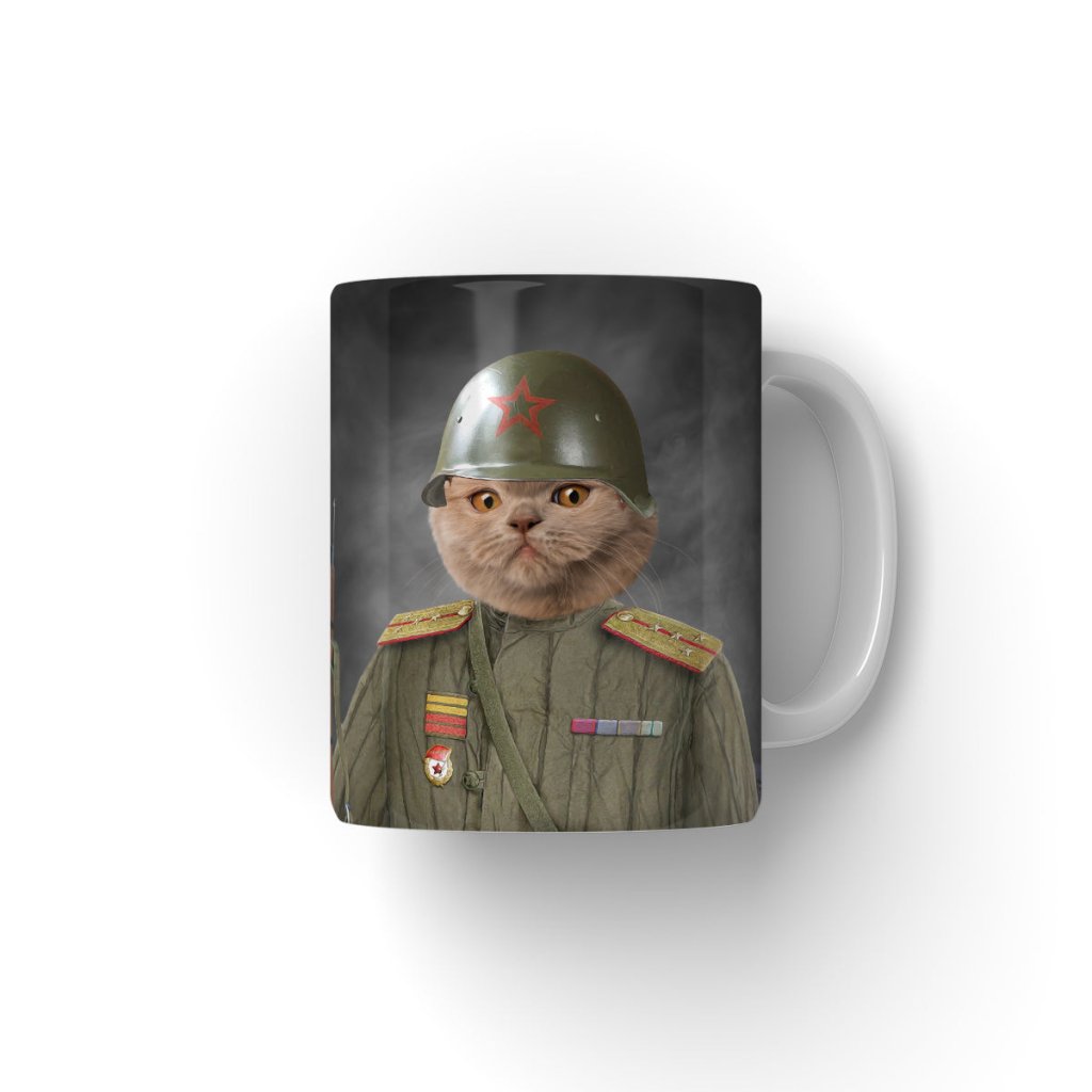 The World War Soldier: Custom Pet Coffee Mug - Paw & Glory - Dog Portraits - Pet Portraits