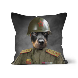 The World War Soldier: Custom Pet Pillow - Paw & Glory - Dog Portraits - Pet Portraits