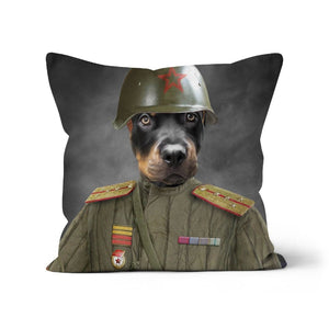 The World War Soldier: Custom Pet Pillow - Paw & Glory - Dog Portraits - Pet Portraits