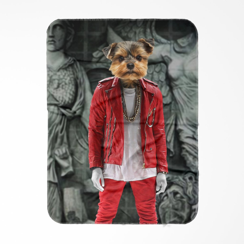 The Yeezy (Kanye West Inspired): Custom Pet Blanket - Paw & Glory - Dog Portraits - Pet Portraits