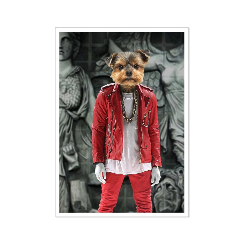 The Yeezy (Kanye West Inspired): Custom Pet Poster - Paw & Glory - Dog Portraits - Pet Portraits