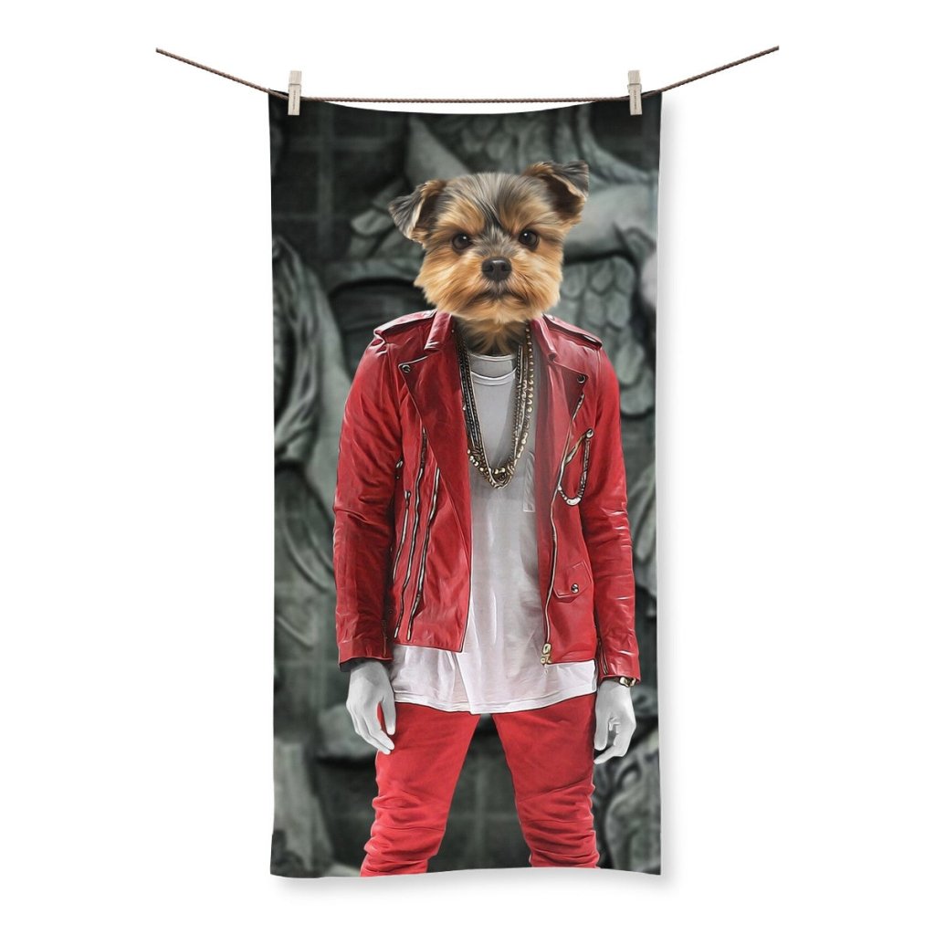 The Yeezy (Kanye West Inspired): Custom Pet Towel - Paw & Glory - Dog Portraits - Pet Portraits