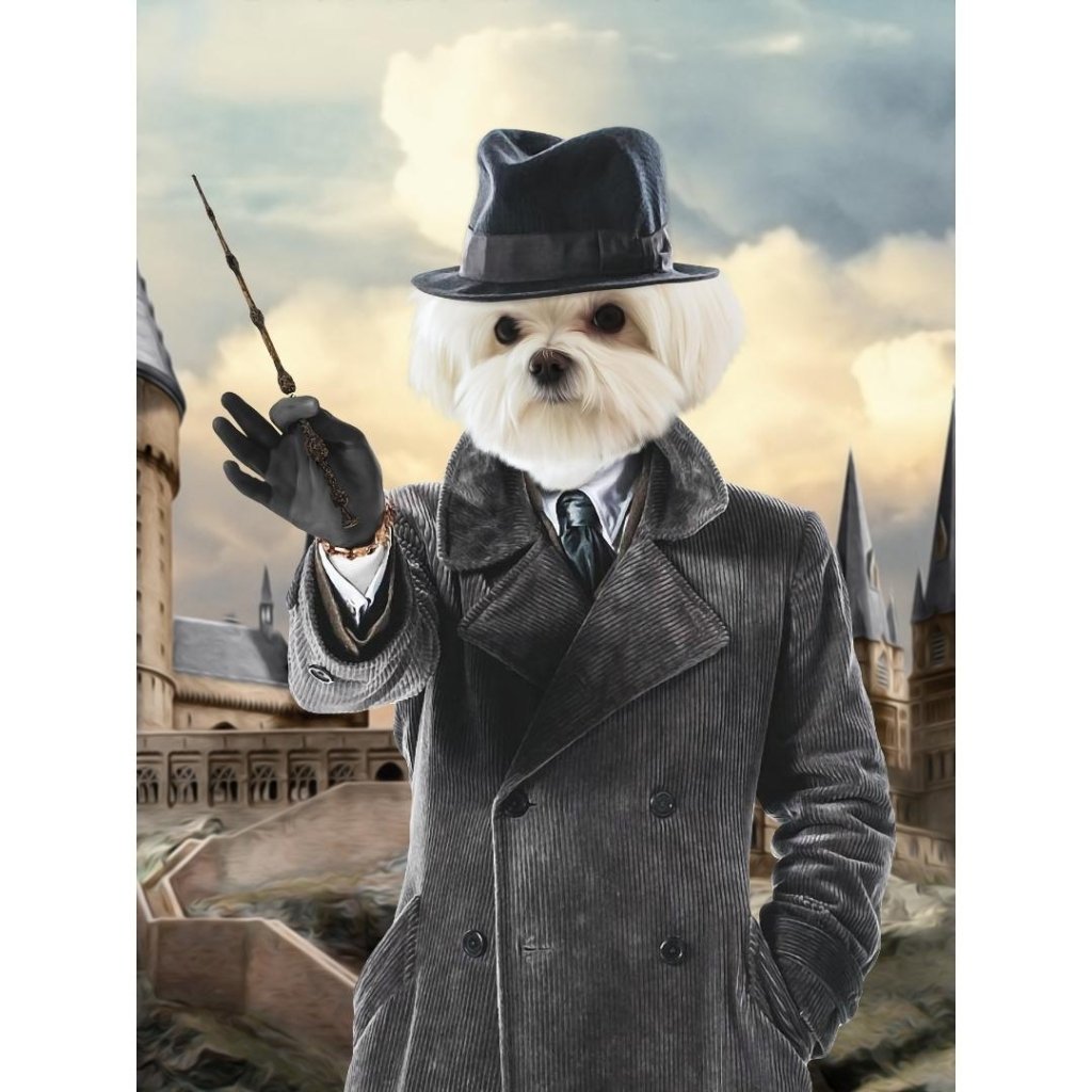 The Young Dumbledore (Harry Potter Inspired): Custom Digital Download Pet Portrait - Paw & Glory - Dog Portraits - Pet Portraits