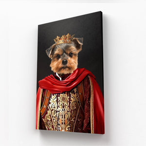 The Young King: Custom Pet Canvas - Paw & Glory - Dog Portraits - Pet Portraits