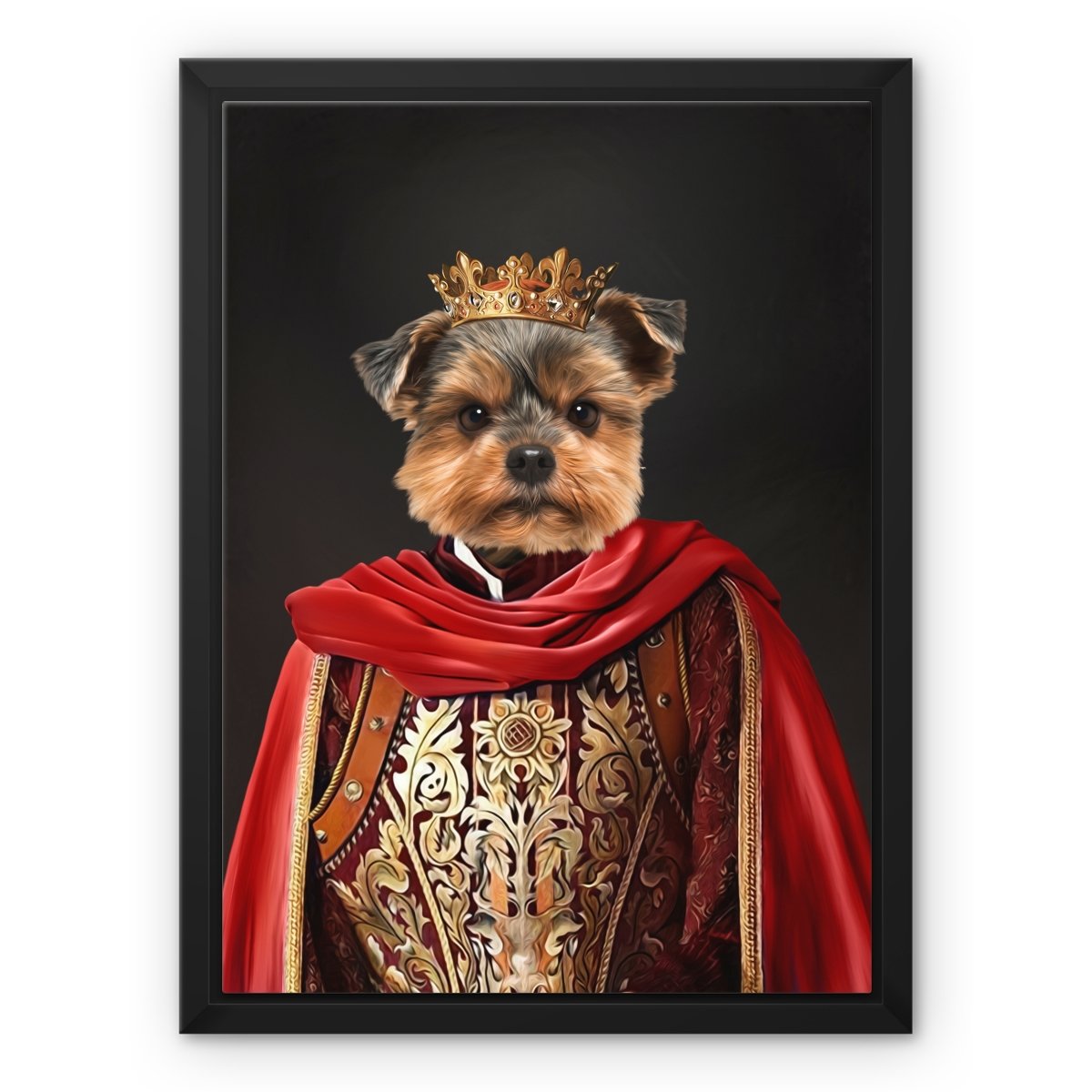 The Young King: Custom Pet Canvas - Paw & Glory - Dog Portraits - Pet Portraits