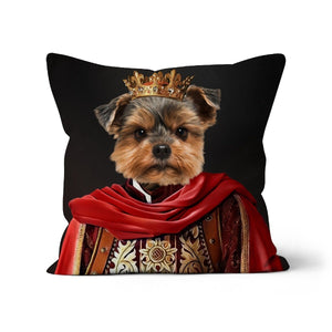 The Young King: Custom Pet Pillow - Paw & Glory - Dog Portraits - Pet Portraits