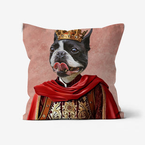 The Young King: Custom Pet Pillow - Paw & Glory - Dog Portraits - Pet Portraits