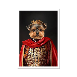 The Young King: Custom Pet Poster - Paw & Glory - Dog Portraits - Pet Portraits