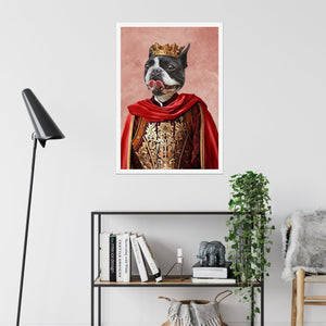 The Young King: Custom Pet Poster - Paw & Glory - Dog Portraits - Pet Portraits