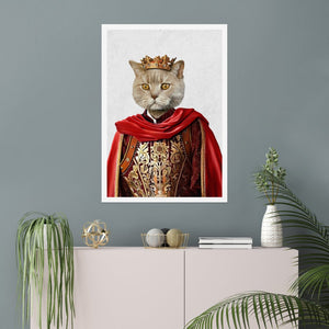 The Young King: Custom Pet Poster - Paw & Glory - Dog Portraits - Pet Portraits