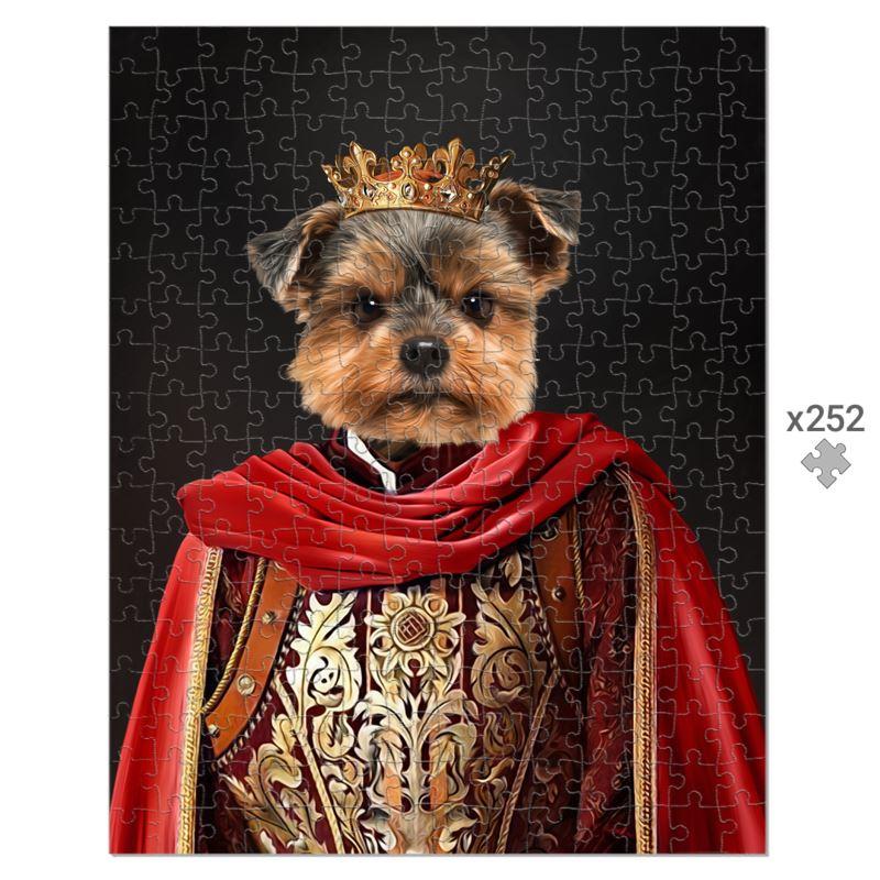 The Young King: Custom Pet Puzzle - Paw & Glory - Dog Portraits - Pet Portraits