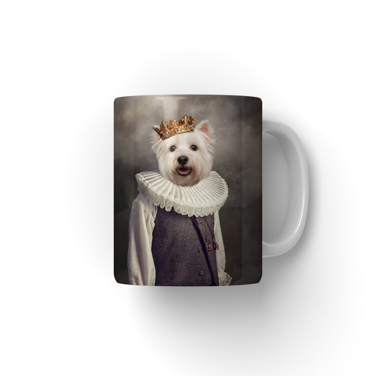 The Young Prince: Custom Pet Coffee Mug - Paw & Glory - Dog Portraits - Pet Portraits