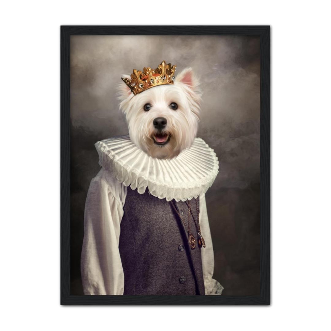 The Young Prince: Custom Pet Portrait - Paw & Glory - Dog Portraits - Pet Portraits