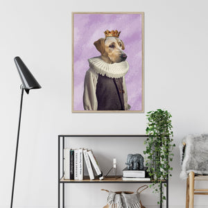 The Young Prince: Custom Pet Portrait - Paw & Glory - Dog Portraits - Pet Portraits